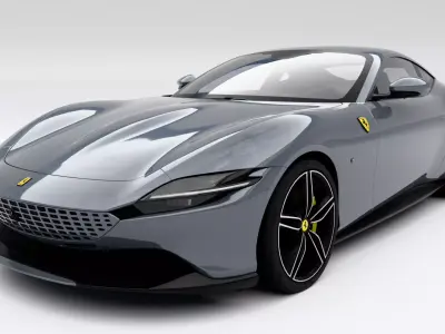 Ferrari Roma 2020 Low-poly 3D model