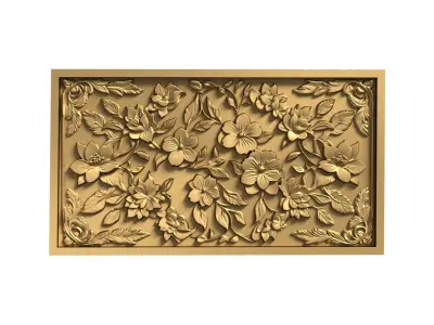 CNC Wall Panels Modern Wall Decor 05 3D print model