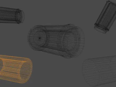 Generic MTU Air Filter Low-poly 3D model