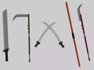 Low Poly character Pack Low-poly 3D model