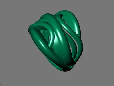 Women Ring Plain Ring Ready STL 3DM Models Womens Rings 3D print model 49