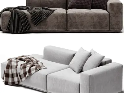 Todd Side Chaise Sofa 3D model