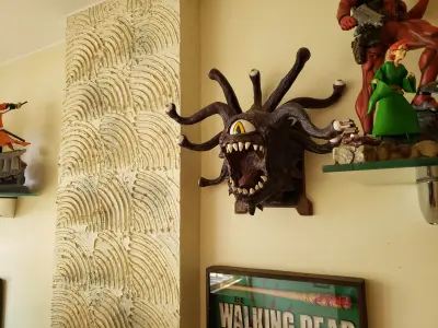 Beholder wall Trophy  3D print model