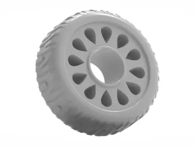 Multipurpose Wheel 3D print model