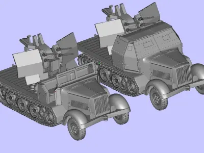 sd kfz 7 1 3D print model