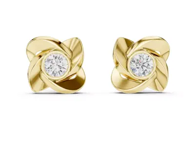 Diamond Earrings  3D print model