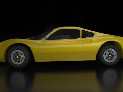 Ferrari Dino car 3D model