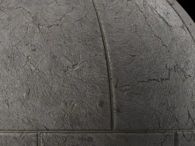 Tile Materials 33- Concrete Tiling By Gravel Sbsar Pbr Seamless Texture