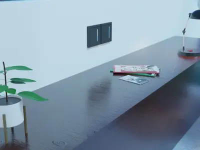 Underwater Hotel Room 3D model