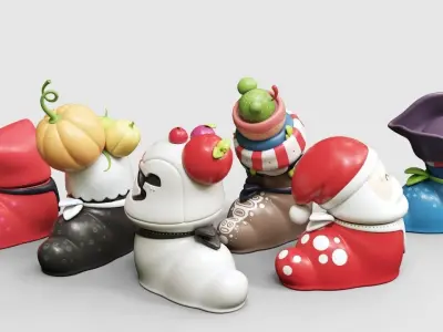 Wobi Pack Vol 1 Low-poly 3D model