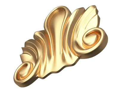 Corbel Carved 03 Low-poly 3D model