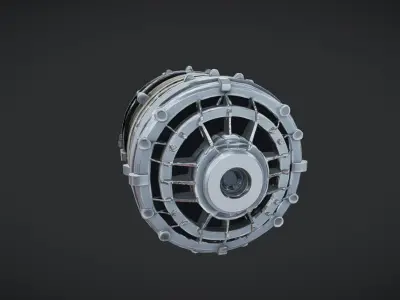 futuristic mechanical engine 3D model