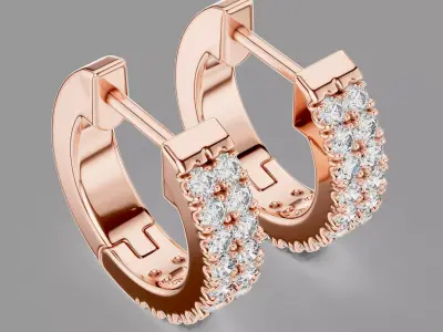  Diamond Hoops 3D print model