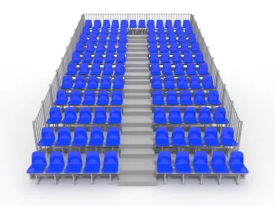 Bleachers 10 3D model