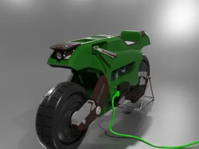 electric sport motorcycles  3D model