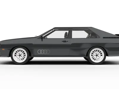 Audi Quattro UR 20v 1980 3d model 3D model