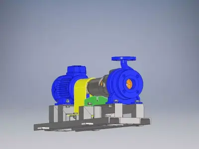 Autodesk Inventor Centrifugal Pump 3D model