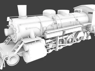Steam Train Model Only 3D model