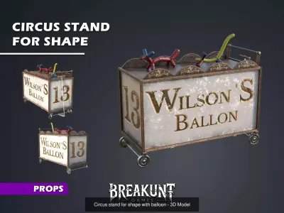 Outdoor Circus  - 64 assets  3D Model Collection