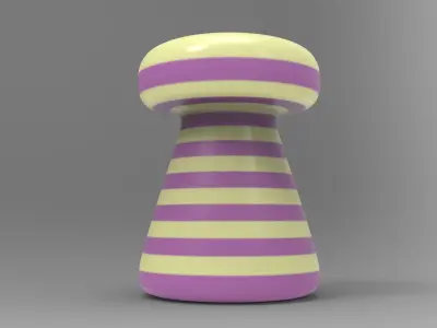 Infitu Side Table Low-poly 3D model