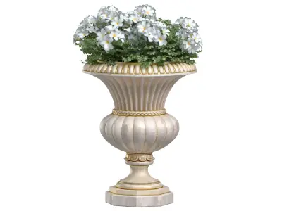 Flowers Garden Plant Flowerpot Bouquet 3D model