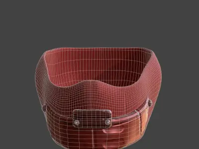 Gas mask helmet 3d model scifi Low-poly  Low-poly 3D model 101