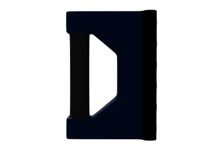 3D dual scanner low-poly model Low-poly 3D model