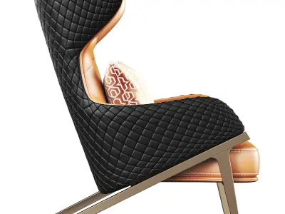 Luxury latest modern Armchair 3D model
