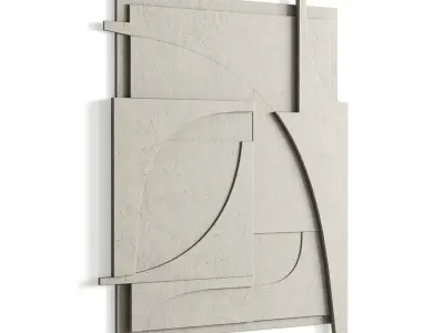 Atelier Plateau Relief wall art - No 10  Low-poly 3D model