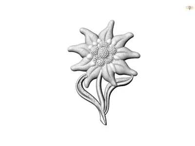Pendant edelweiss  3D print model