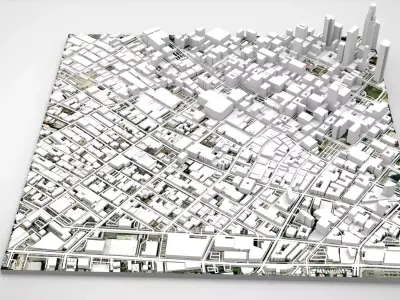 Skid Row Los Angeles United States 3D model