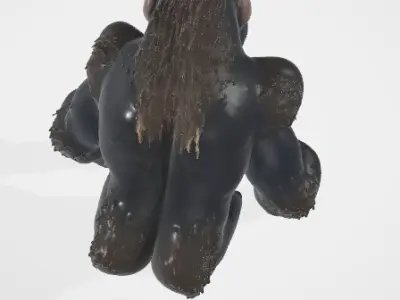 Majestic Tribal Ape - Stylized 3D Model 3D model