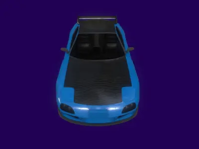 Sonic sports car 3D model