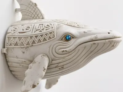 whale 3D print model