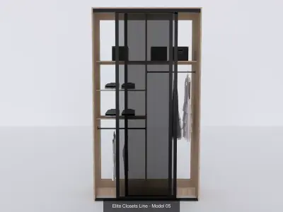 Elite Closets Line  3D Model Collection