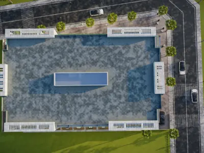 Apartment building 3d model 3D model