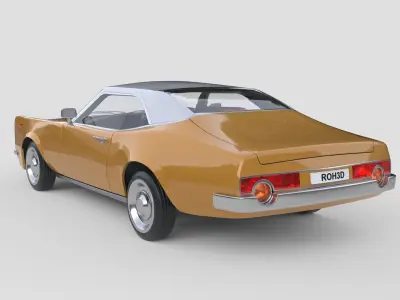 Generic Muscle Car America 1970 3D model