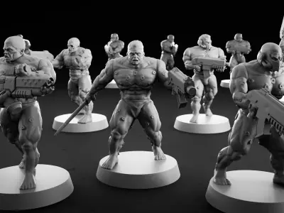 Marines Squad Free 3D print model
