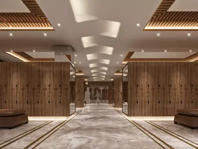 Locker room 3D model