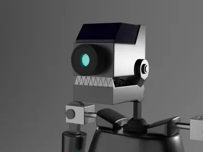 SecurityBot humanoid robot Free 3D model