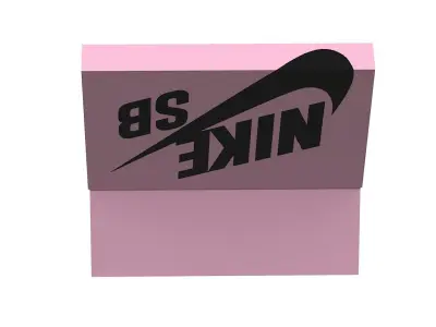 Nike Shoe Box PBR 16 Low-poly 3D model