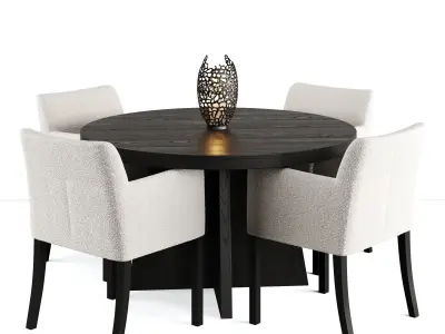 Dining Table Trent - Victoria Set 3D model