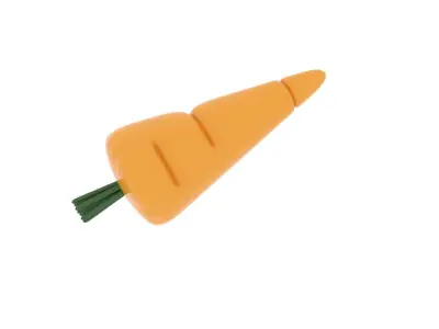 Carrot Marzipan 3D model