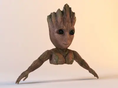 Groot Flower Pot 3D model