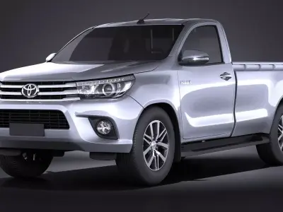 Toyota Hilux Regular Cab 2016 3D model