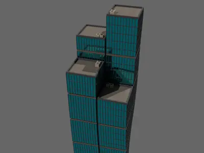 Modular Flow Skyscraper Free 3D model