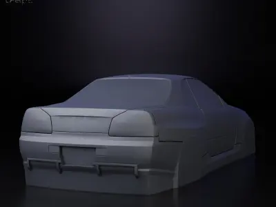 Nissan Skyline R34 simplified decorative model  3D print model