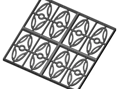 Premium Window Grill 3D print model