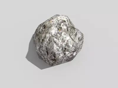 low poly rock Low-poly 3D model