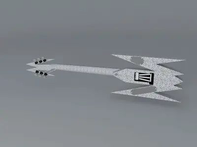 Pointy guitar Free 3D model